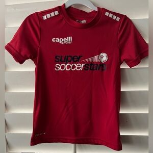 Toddler Soccer Jersey, Soccer Super Stars, Red, Size 3T